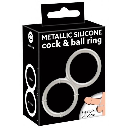 Metallic Silicone Double Ring