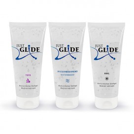 lubricant set waterbased, anal, toys - Just Glide 3x200ml