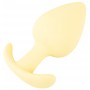 анальная пробка конусовидной формы - Cuties Plugs желтая