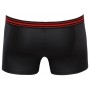 Melni matēta izskata bokseršorti ar sarkanām detaļām un rāvējslēdzēju XL - Svenjoyment