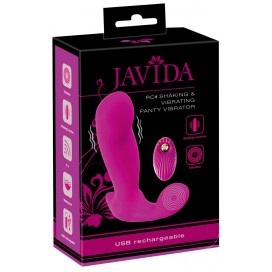 Biksīšu vibrators ar 14 režīmiem un pulti rozā - Javida