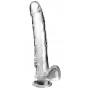 30.5cm King Cock Clear 11 w balls Clear