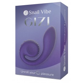 Inovatīvs dubultās stimulācijas vibrators Violets - Snail Vibe Gizi