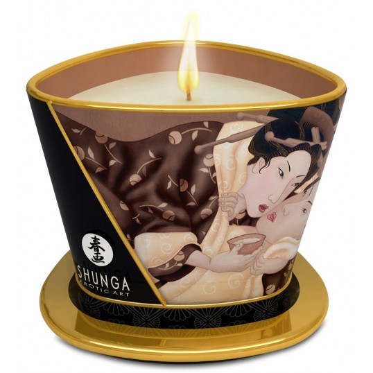 Masāžas svece ar šokolādes aromātu 170 ml - Shunga