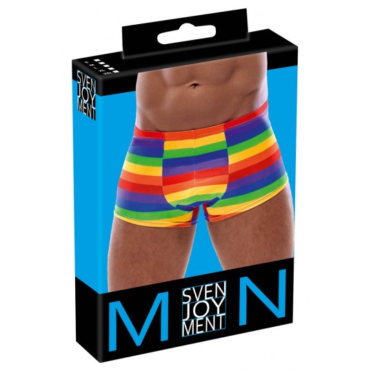 Varavīksnes krāsas vīriešu bokseršorti XL - Svenjoyment