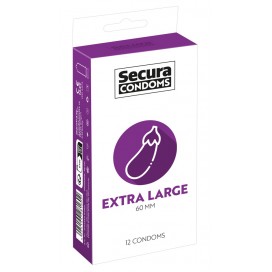 Prezervatīvi īpaši lieli lateksa 12 gab - Secura - Extra Large