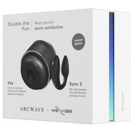 Rotaļlietu komplekts masturbators un pāru vibrators - Arcwave Voy & We-Vibe Sync 2