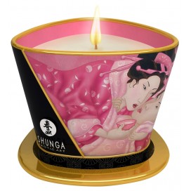 Masāžas svece ar rožu aromātu 170 ml - Shunga