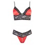 Bra set with red l