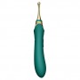 vibrator with 3 attachments - Zalo - bess turquoise green