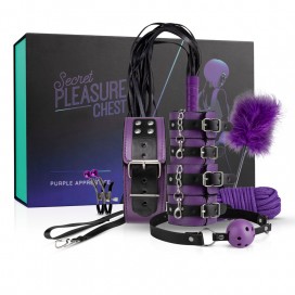 BDSM iesācēju komplekts 9-daļīgs violets - Secret Pleasure Chest - Purple Apprentice