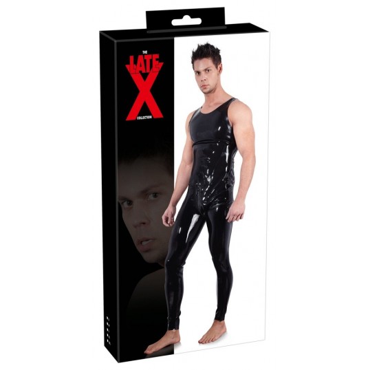 Men's latex jumpsuit 2xl