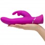 Вибратор с клиторальным стимулятором happy rabbit curve power motion, фиолетовый