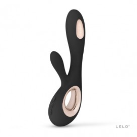 Lelo Soraya Wave Rabbit vibrators, melns