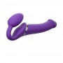 Strap-On-Me - Vibrating Bendable Strap-On L Purple