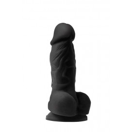 Reālistiskais dildo 14,2cm melns - colours pleasures