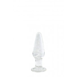 Firefly glass tapered plug small clear