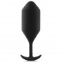 Пробка для ношения B-Vibe Snug Plug 5 со смещенным центром тяжести, черная
