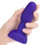 Анальная римминг-пробка с ДУ b-Vibe Rimming Petite, фиолетовый
