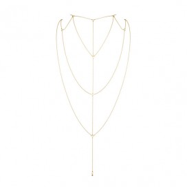 Бикини-цепочка «magnifique back and cleavage chain» от компании bijoux indiscrets, цвет золотой, размер os, 0266