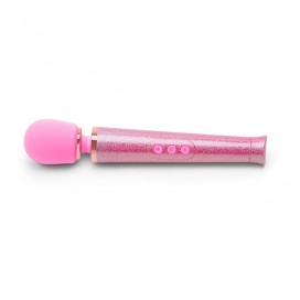 le wand - petite all that glimmers rechargeable vibrating massager pink