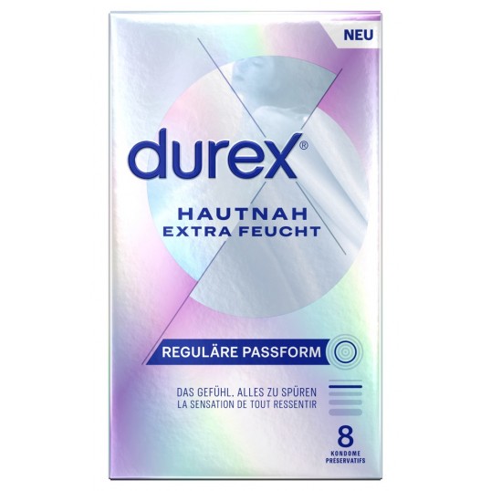 Prezervatīvi īpaši plāni un ar papildus lubrikantu lateksa 8 gab - Durex Extra