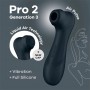 double air pulse vibrator - SATISFYER PRO 2 GENERATION 3 WITH LIQUID AIR black