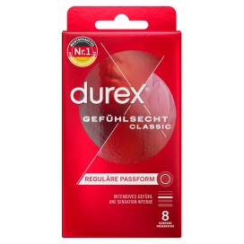 Prezervatīvi lateksa 8 gab - Durex Classic