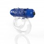 Erekcijas dzimumlocekļa un sēklinieku gredzens ar vibro lodi zils - The Screaming O - 4T DoubleO 6