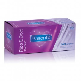 Pasante - Ribs & Dots Intensity condoms -144pcs