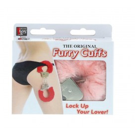 Металлические наручники с розовой меховой опушкой metal handcuff with plush pink