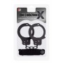 Чёрные наручники из листового металла в комплекте с веревкой bondx metal cuffs&love rope set