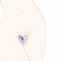 Skūšanās trafarets un skuvekļu komplekts sirds forma - Ladyshape