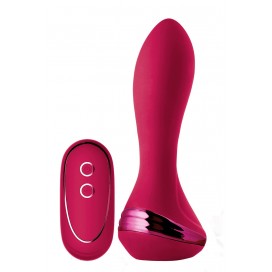 Anālais vibrators rozā silikona ar pulti piepūšams 13,6 cm Isabella Dream Toys