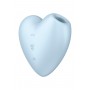 Klitora gaisa stimulators sirds formā zils - Satisfyer Cutie Heart