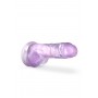 Dildo ar piesūcekni 20cm violets - NATURALLY YOURS