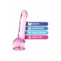 NATURALLY YOURS 8" CRYSTALLINE DILDO ROSE