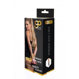 Веревка для бондажа золотого цвета Guilty Pleasure BDSM 5м