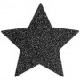 Krūšu Uzlīmes Zvaigžņu formā - Bijoux Indiscrets Flash Star Melns