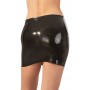 Latex mini skirt black s