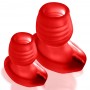 Oxballs - Glowhole-2 Hollow Buttplug with Led Insert Red Morph Large