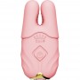 Wireless Vibrating Nipple Clamps  - Zalo - Nave Coral Pink