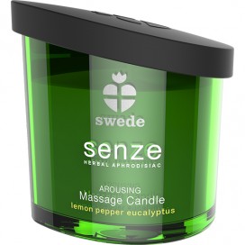 Swede - Senze Arousing Massage Candle Lemon Pepper Eucalyptus 150 ml