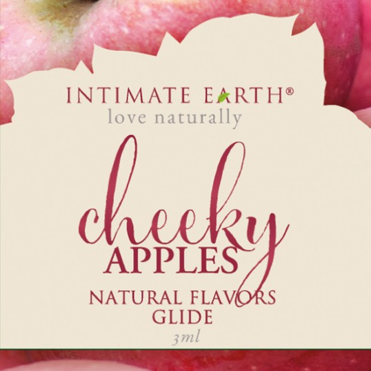 натуральный оральный лубрикант со вкусом яблока - Intimate Earth 3 мл