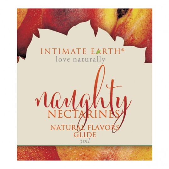 flavoured lubricant naugty Nectarines - Intimate Earth 3 ml