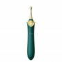 Vibrator with 4 attachments - Zalo - Bess 2 Turquoise Green