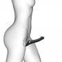 Bezsiksnu Strap-on ar klitora stimulāciju melns M izmērs - Strap-On-Me Multi Orgasm