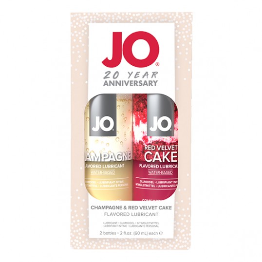 oral lubricant Champagne & Red Velvet Cake - System JO 2 x 60ml