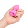 B-Vibe - Vibrating Heart Plug S/M Pink