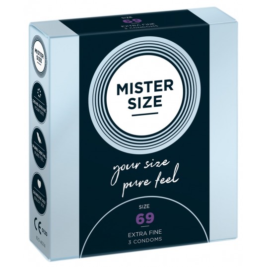Mister size 69mm pack of 3